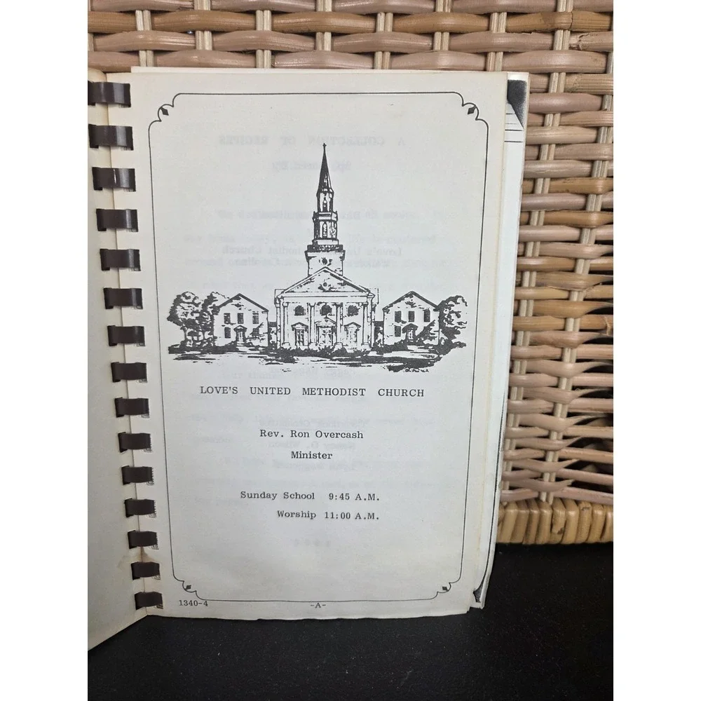 Love's United Methodist Church Cookbook Walkertown NC 1984 Dishes Of Love Recipe